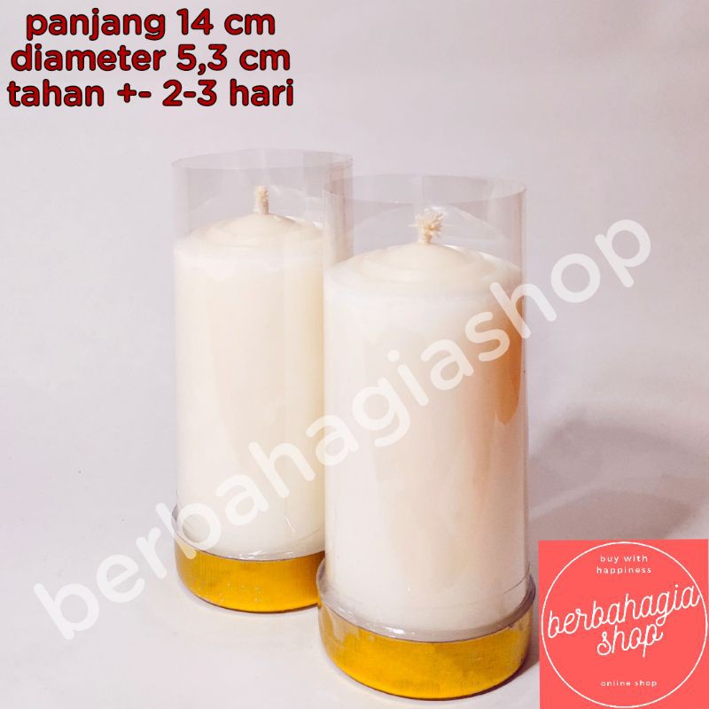 Lilin Ukuran 1 Kati Merah / Lilin 1 Kati Putih