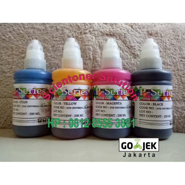 

1 SET TINTA DYE P SERIES 200ML FOR BROTHER NEW QUALITY