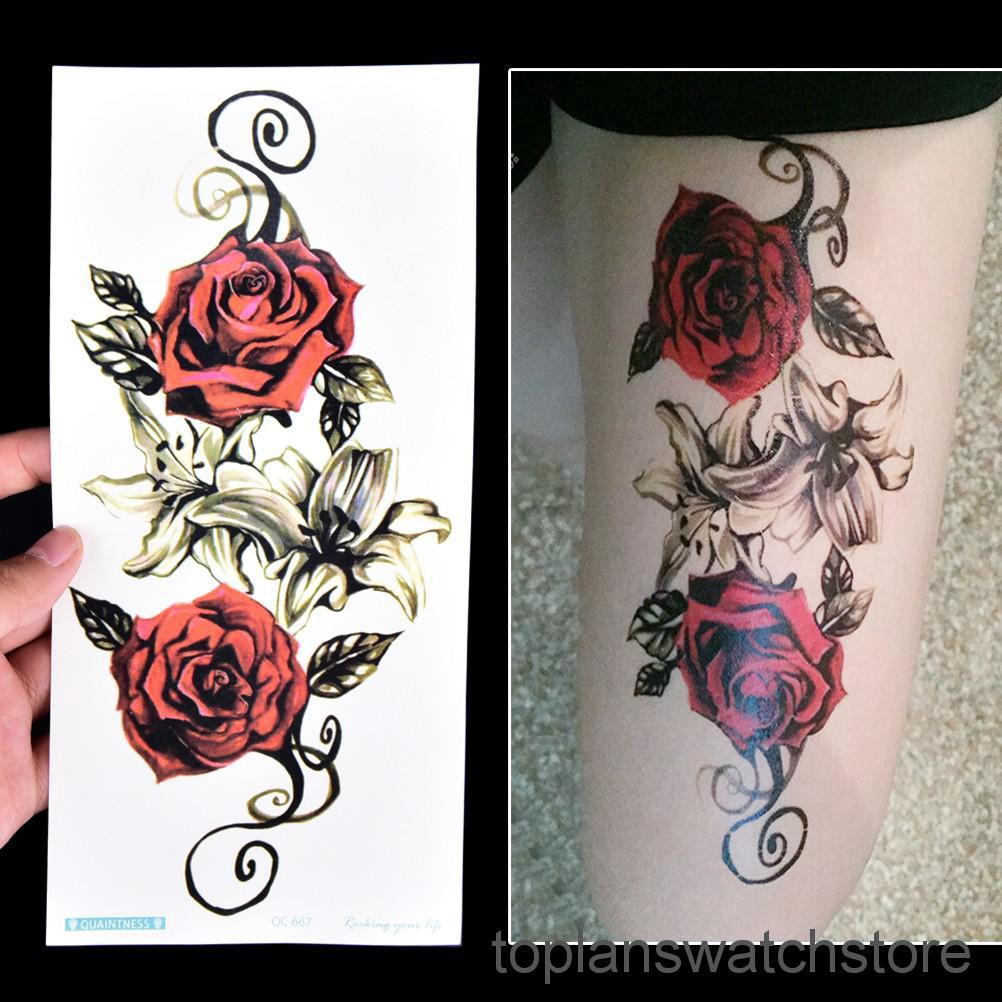 Menakjubkan 22 Gambar Tato  Bunga  Mawar Di  Kaki Gambar 