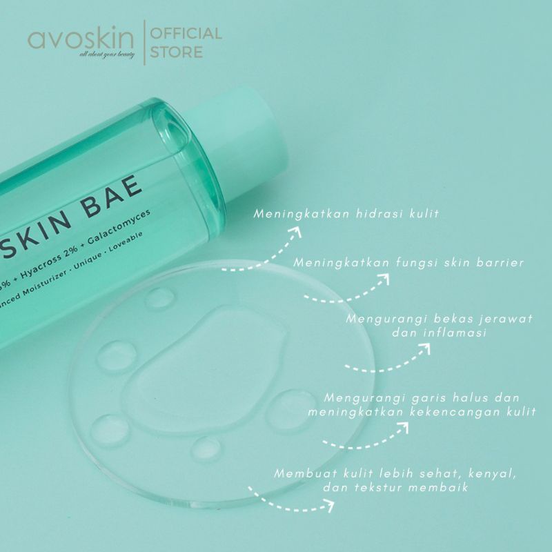 (BPOM) AVOSKIN Your Skin Bae Toner Marine Collagen 5% + Hyacross 2% + Galactomyces 30ml