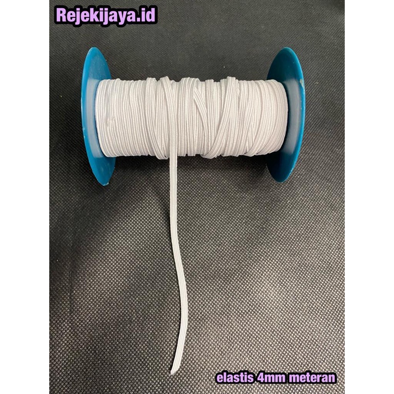 ELASTIS MASKER 4 mm METERAN  / TALI KARET ELASTIS 4 mm ECERAN