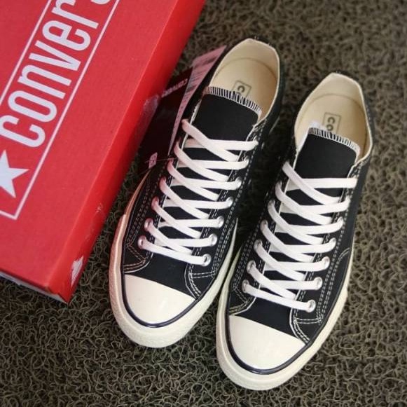 SEPATU CONVERSE 70'S HIGH BLACKWHITE PREMIUM HI LOW IMPORT