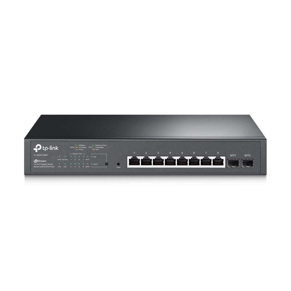 TP-Link Switch TL-SG2210MP 10Port Gigabit Smart Switch with 8Port PoE+