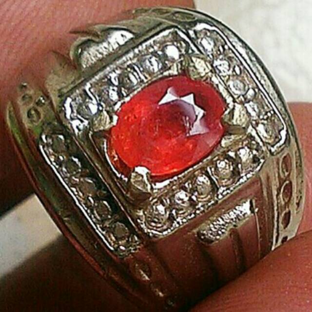 NATURAL ORANGE SAPPHIRE  SAFIR PADPARADSCHA ORIGINAL ASLI ALAM WARNA SUPER BERKWALITAS