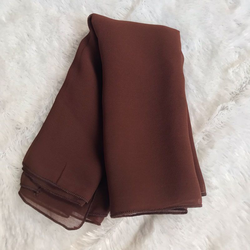 Selendang bali 2,5 m | Selendang crep cerah warna warni-Kopi