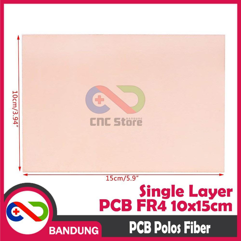 PCB POLOS SINGLE LAYER FR4 FIBER 10X15CM PCB KOSONG CETAK SATU SISI HQ