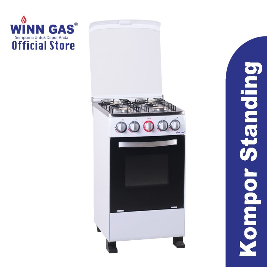 Kompor Gas Freestanding Winn Gas W-5050 Free Standing Gas Stove + Oven Winn Gas W5050 Kompor Standing