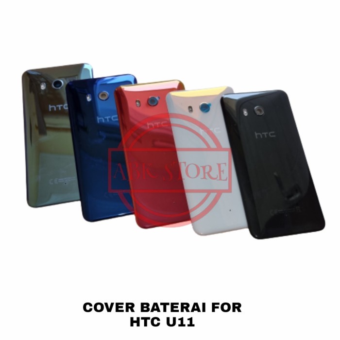 TUTUP BELAKANG BACKDOOR COVER BATERAI BACK CASING BACK GLASS HTC U11