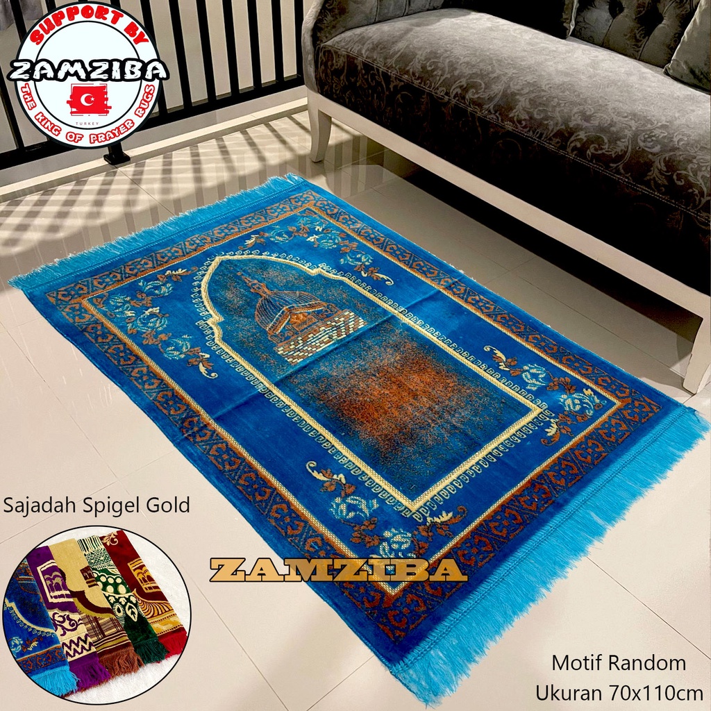 Sajadah Turki Turky Tebal Halus Ukuran Besar Perlengkapan Sholat Sejadah Terbaru zamzibasajadah