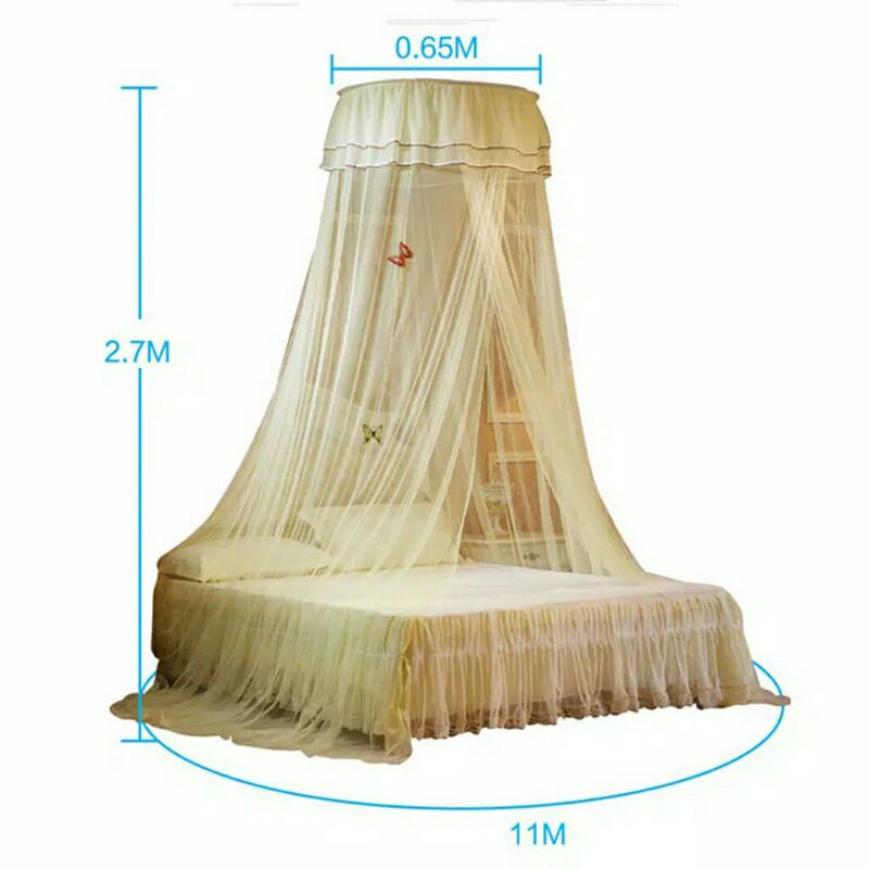 Kelambu Tidur Gantung  Nyamuk Bayi Bulat Premium Ukuran Jumbo Tenda Untuk Kasur