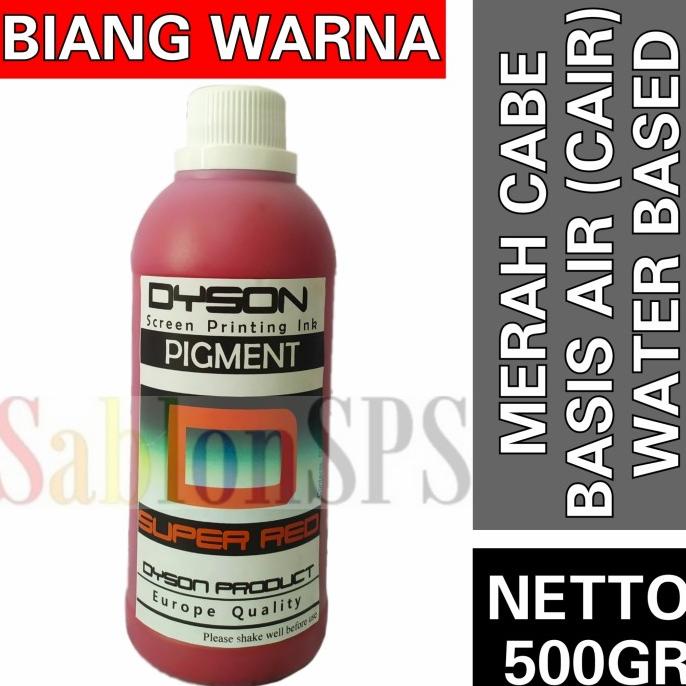 

Biang Warna Sablon Super Red 500Gr Dyson Pigmen Sablon