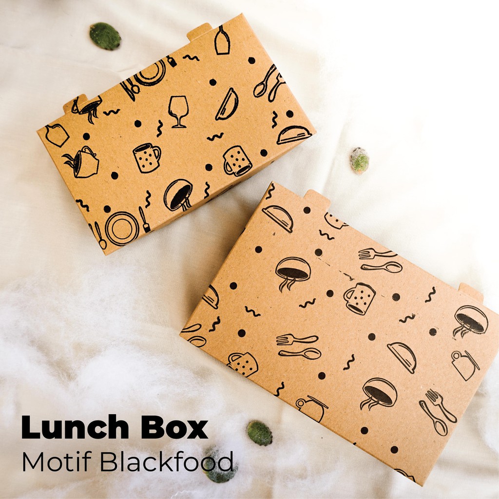 Lunch Box Large Tebal 325 Gsm (LB2K424-18X11X5 Cm)