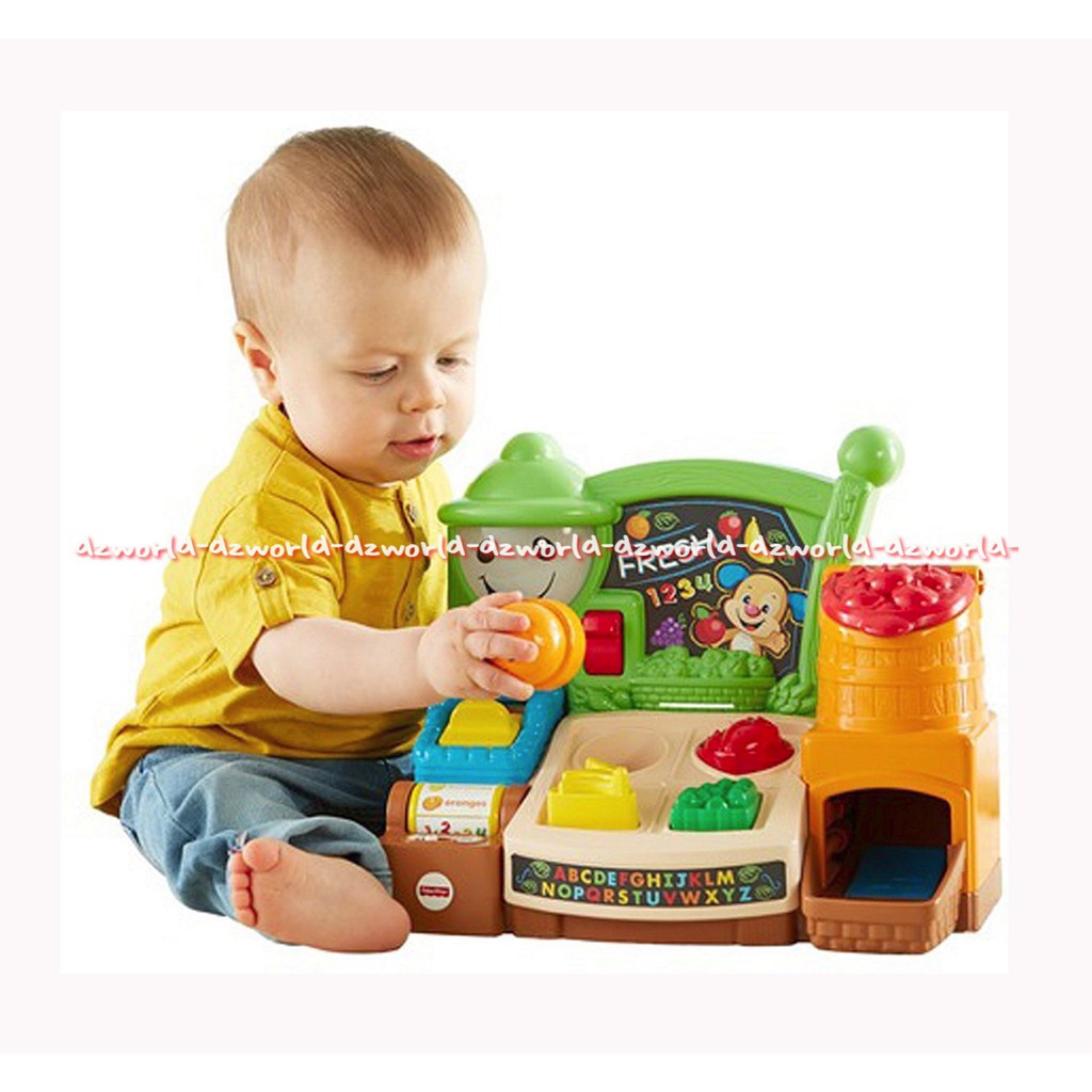 Fisher Price Laugh&amp;Learn Fruits Fun Learning Market Mainan Edukasi Keranjang Belanjaan