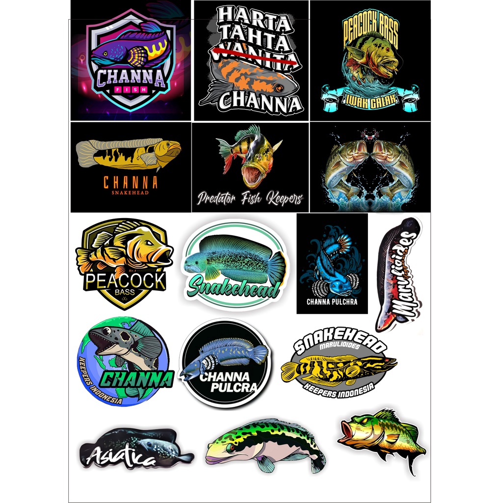 

Stiker Pack Ikan Predator