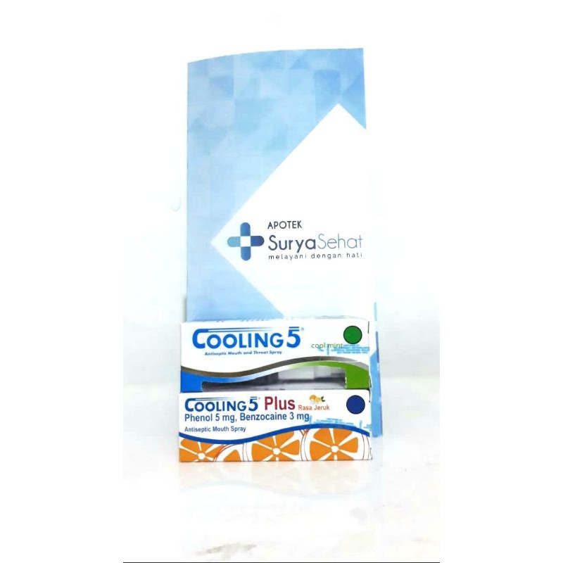 Cooling 5 15ml obat sakit tenggorokan - Cooling 5 Plus Jeruk 15ml