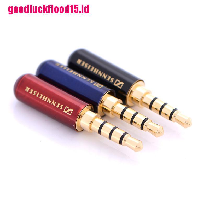 {LUCKID}4 Pole 3.5mm Male stereo earphone headphone mini Jack Plug Audio