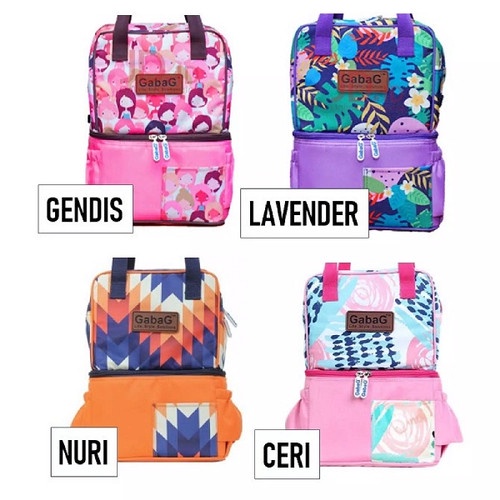 GABAG Cooler Bag POP Series Kecil Lavender / Gendis / Nuri / Lavender / Ceri / Aster / Aira - Tas Cooler Pendingin Asi Bayi + Free 1 Ice Gel