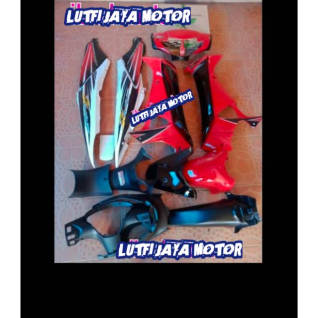 Full Set Body Supra X 125 Lama Merah Putih Shopee Indonesia