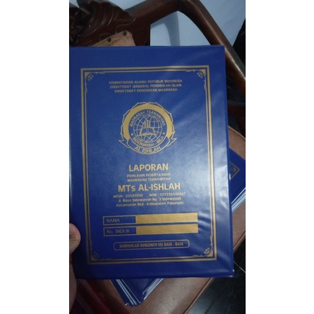 

map raport cetak sablon