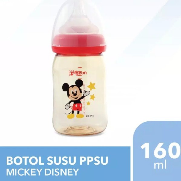 Pigeon Soft Touch Peristaltic PLUS Bottle Mickey 160ml - Botol Susu Bayi