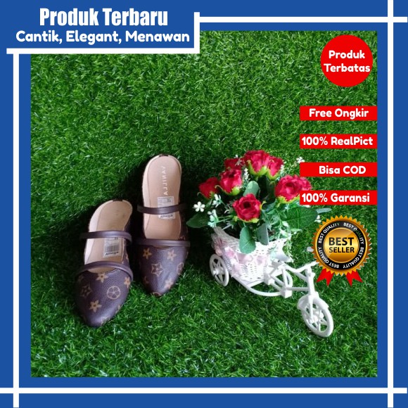 flatshoes wanita sepatu flat shoes wanita plat shoes wanita BM86 Coklat