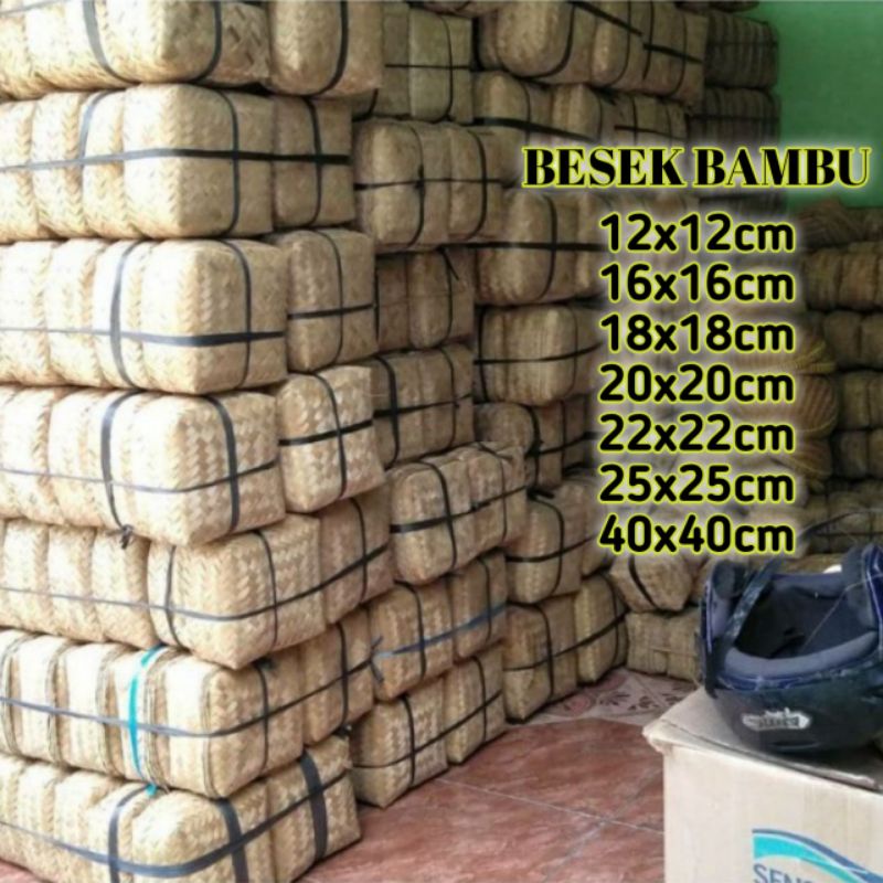 

[ Halodul ] BESEK BAMBU / BOX NASI / BOX SNACK / CATERING / HAMPERS / UKURAN 12x12cm 16x16cm 18x18cm 20x20cm 22x22cm 25x25cm 40x40cm