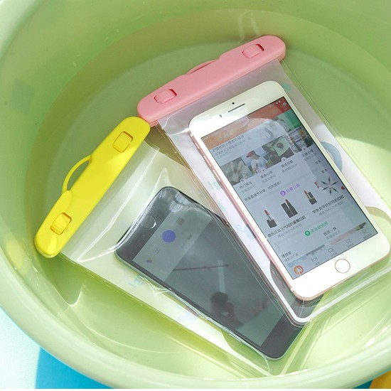 (COD) tempat hp waterproof karakter cartoon waterproof bag touch screen mx2165