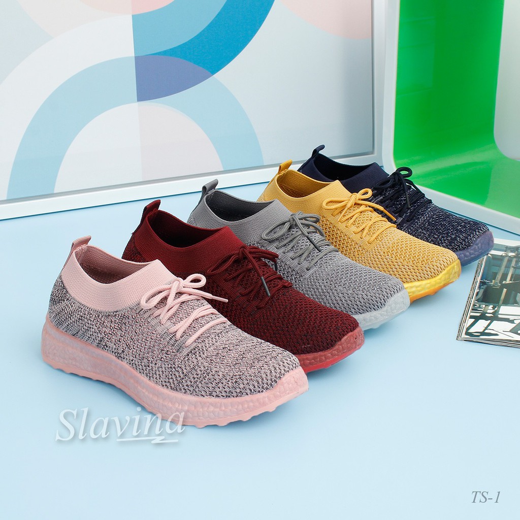  Sepatu  Slavina Lovia FlyKnit TS 1 Shopee Indonesia