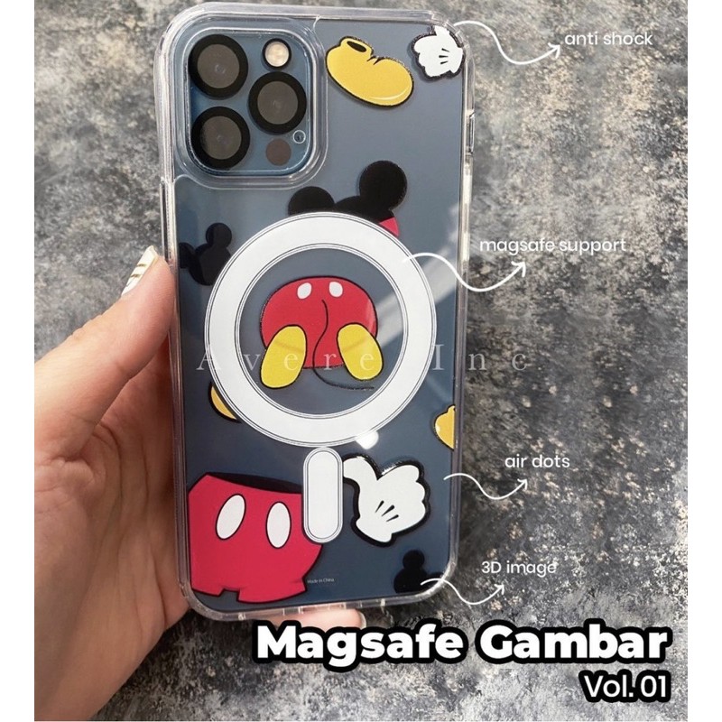 CASE MAGSAFE IPHONE 14 SERIES 13PROMAX 13 13PRO 13MINI 12 PROMAX 12 PRO 12 6.1inch 12 MINI 11 PROMAX 11 PRO 11 XSMAX XR XS X TRANSPARAN