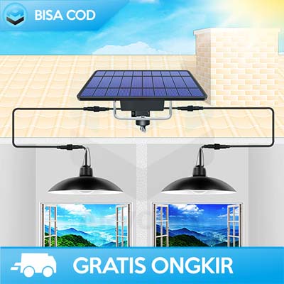 LAMPU LED TENAGA SOLAR PANEL SURYA OUTDOOR BY AMARYLLIS WATERPROOF ORI