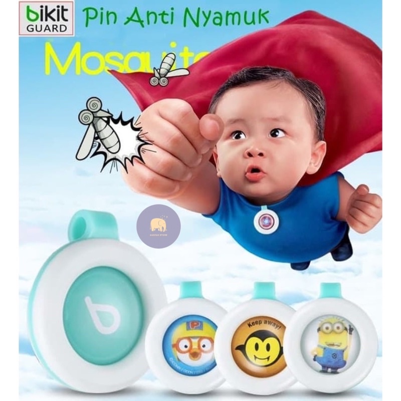 PIN ANTI NYAMUK TEMPELAN ANTI NYAMUK ANTI MOSQUITO MUSIM PANAS PENANGKAL NYAMUK