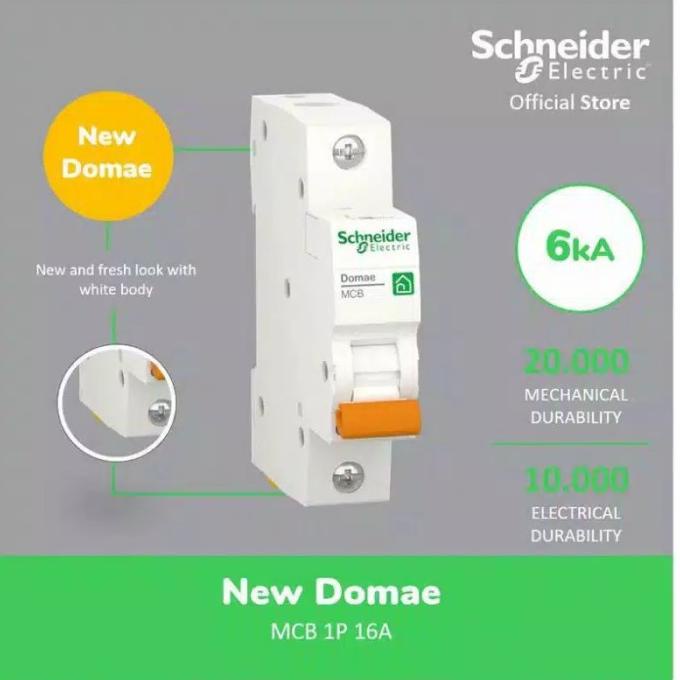 Mcb Schneider 16 Ampere / 16 A