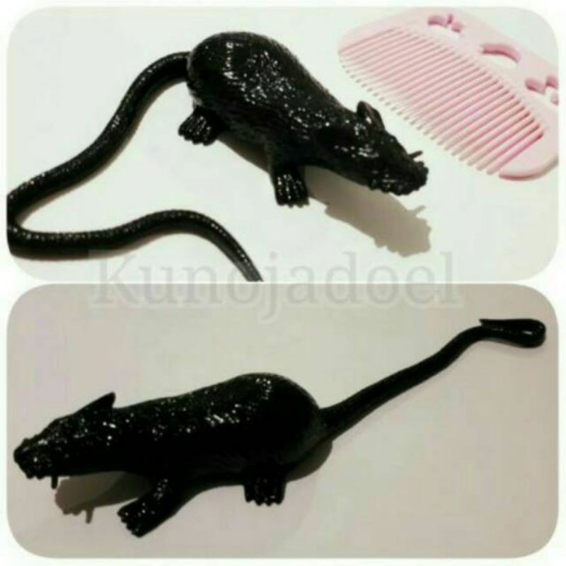 JG - STICKY TOYS - MAINAN JADUL ANAK - KARET BENTUK TIKUS ULAR BUAYA PRANK