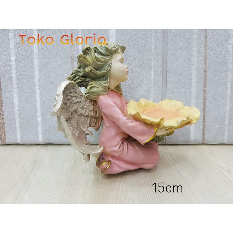 PATUNG PAJANGAN ANGEL MALAIKAT GABRIEL MATAHARI