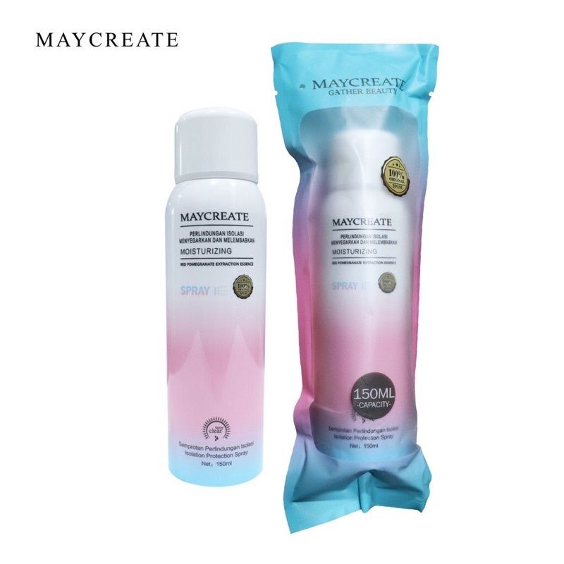Maycreate Whitening spray / Maycreate Moisturing spray 150 ML (BPOM)