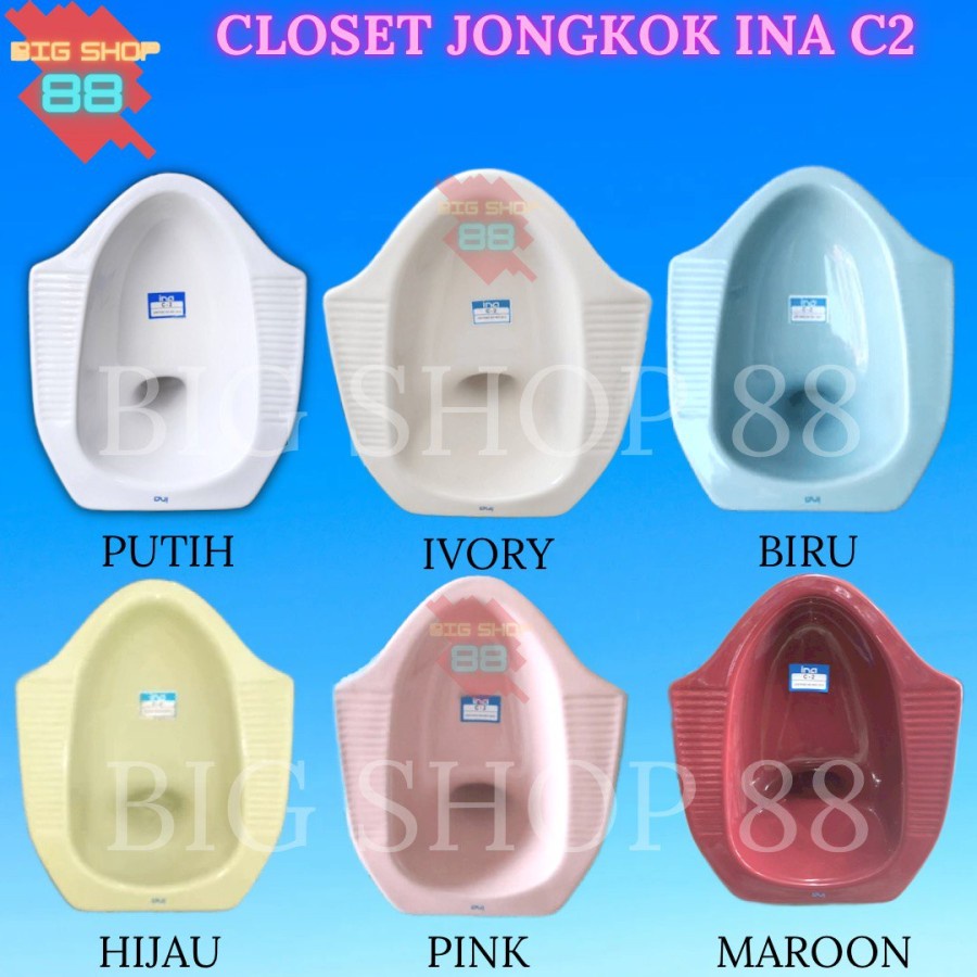 CLOSET KLOSET JONGKOK TOILET WC INA C2