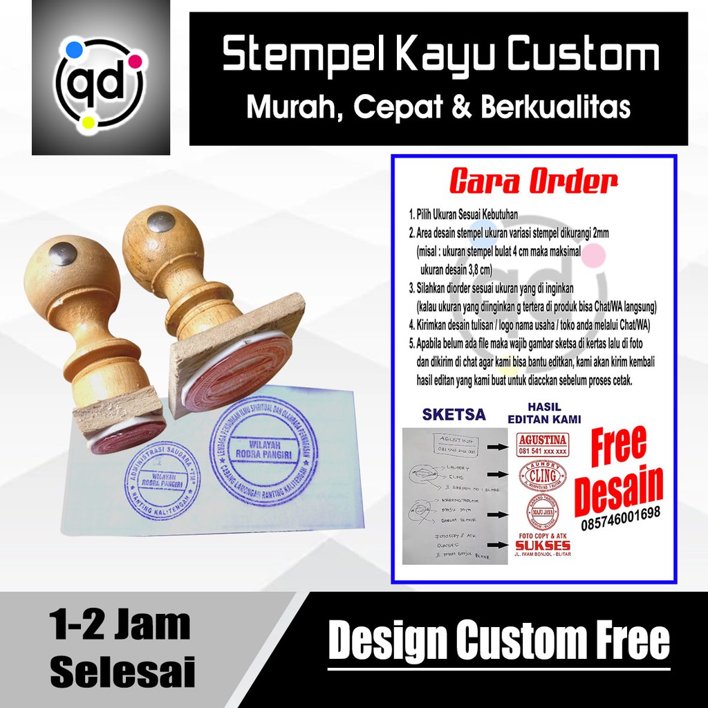 

Stempel kayu custom