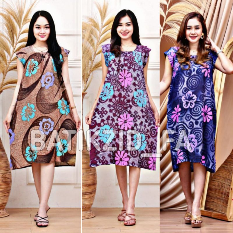 ( 3 pcs 99rb )Daster batik yukensi daster viral kekinian pekalongan