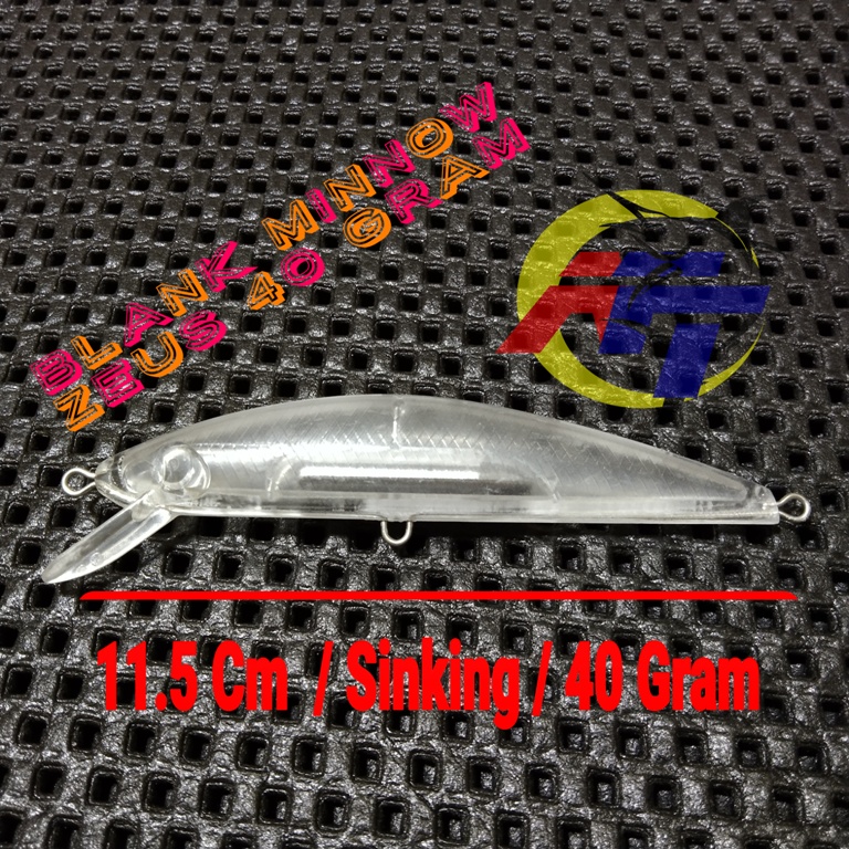BLANK LURE MINNOW MINOW SINKING 25 30 40 GRAM