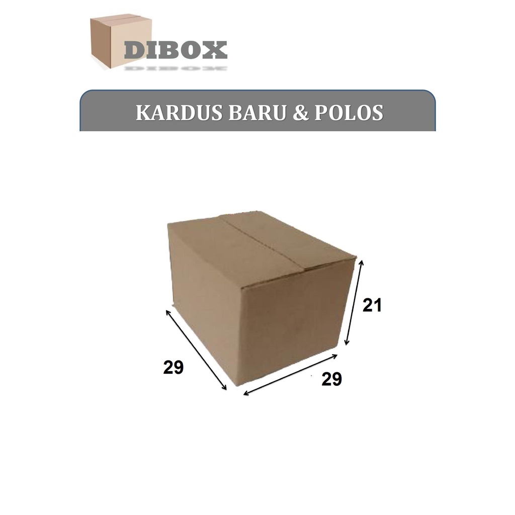 

KARDUS / BOX KARTON POLOS Uk 29 x 29 x 21 CM DOUBLE WALL