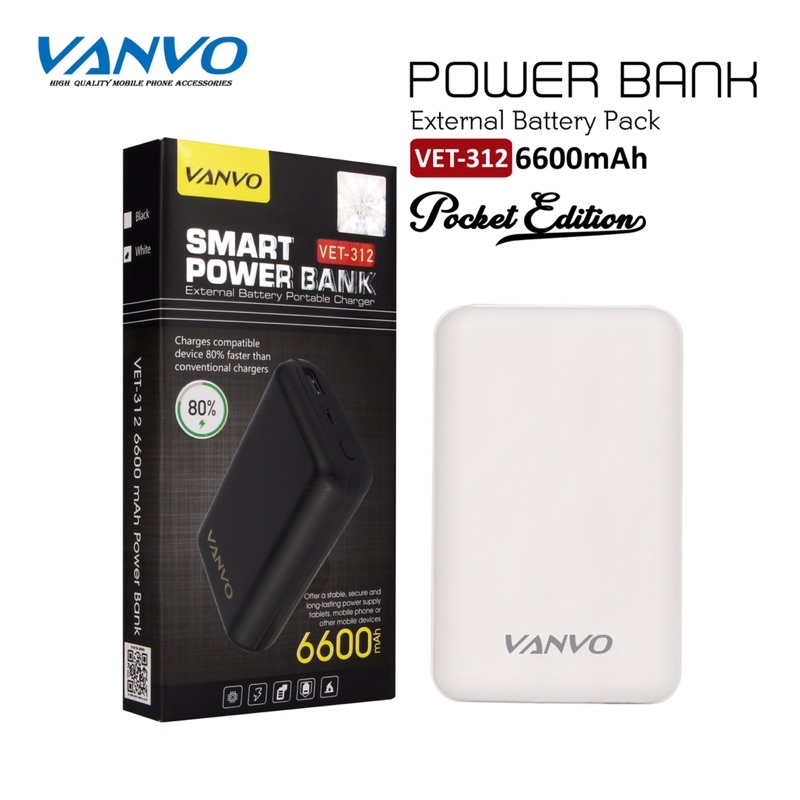 POWERBANK/PB VANVO VET-312 6600MAH