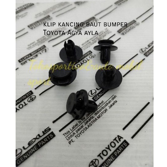 klip kancing baut cengkeh bumper Toyota calya sigra Avanza Agya Ayla