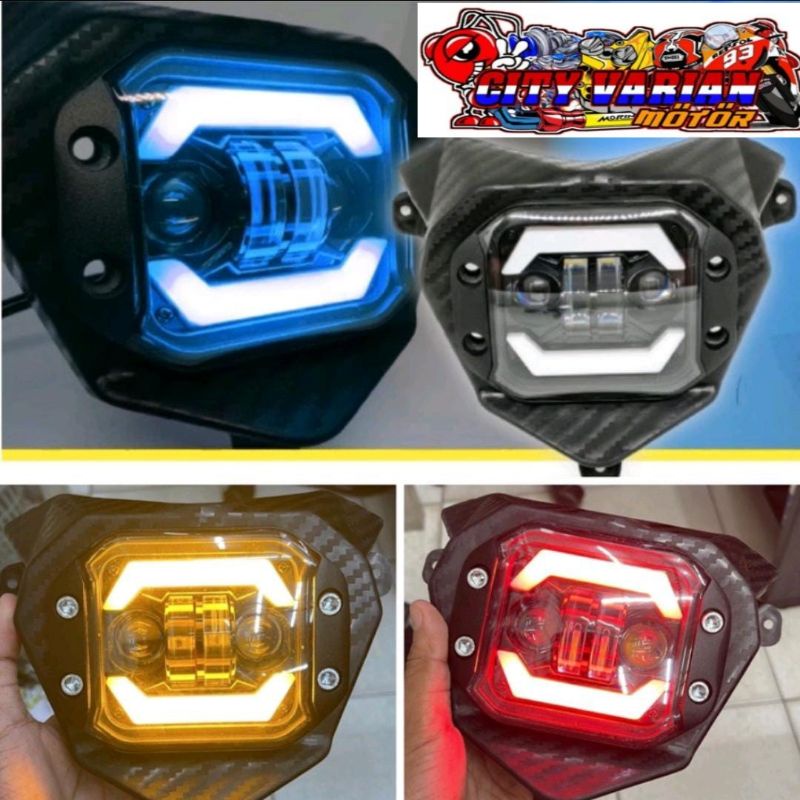 LED Reflektor Daymaker HRV Lampu Depan LED Supermoto CRF 150L WR 155 KLX BIGFOOT DTRACKER