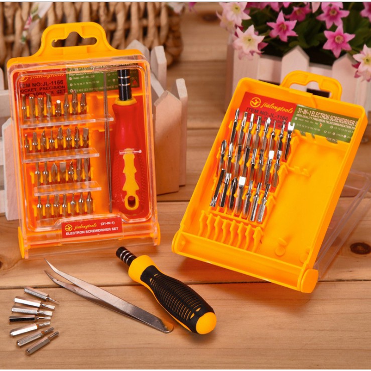 32 Pcs Tools Kit Set Multifungsi Repair Tools Obeng Mini Serbaguna