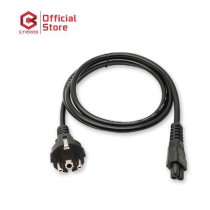 Cable power cord cyborg 1.5m 3 hole for adapter laptop monitor - Kabel power adaptor notebook 3 lubang 1.5 meter