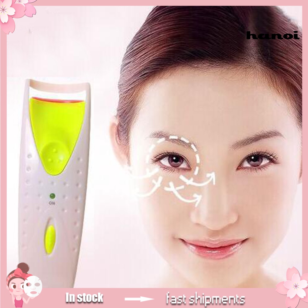 HQTM_Electric Instant Heated Eyelash Curler Lasting Lashes Clip Women Beauty Tool