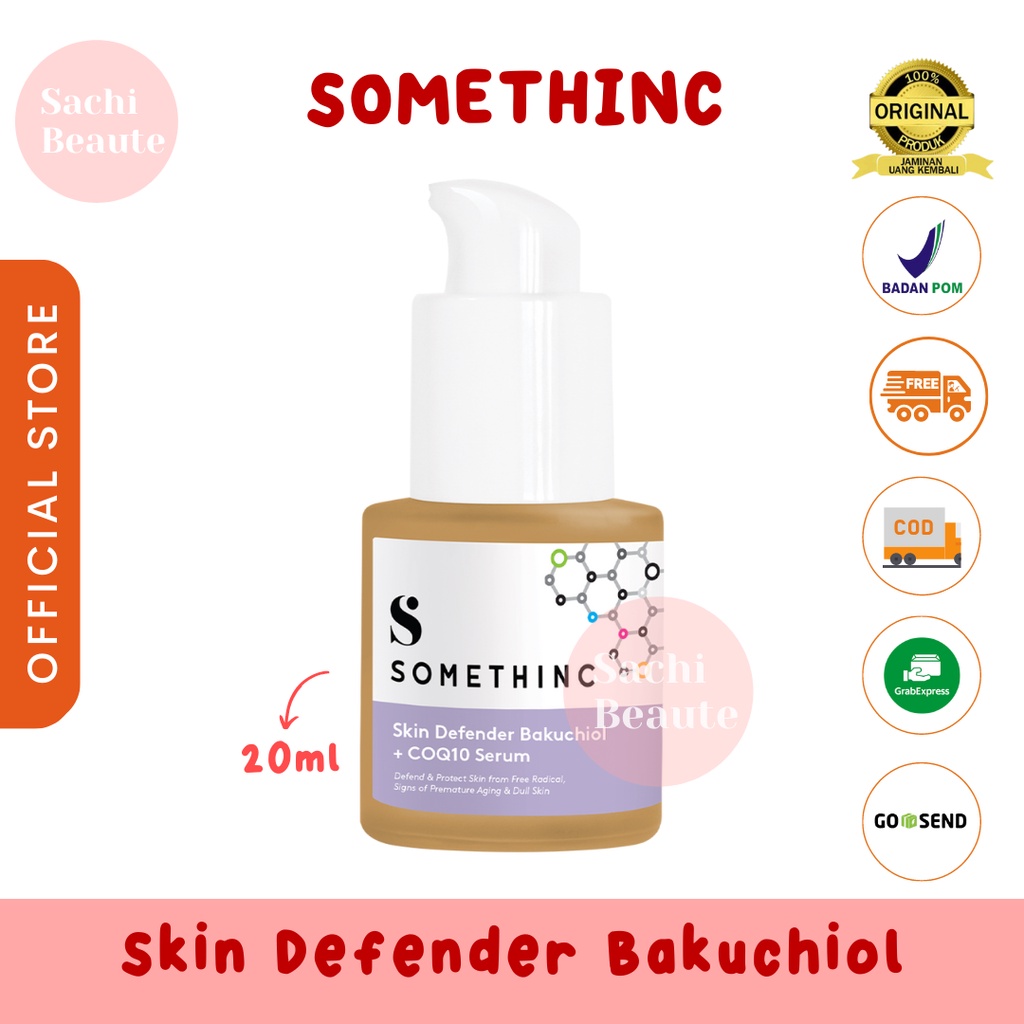 SOMETHINC Skin Defender Bakuchiol + COQ10 Serum - Menetralkan Radikal Bebas