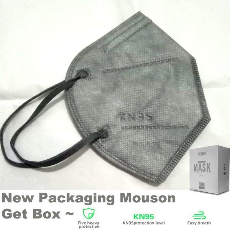 Masker KN95 MOUSON BOX isi 50pcs KN 95 premium import 5ply Mouson BOX