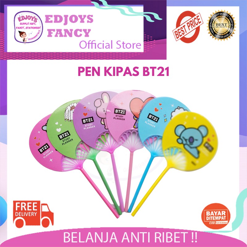

Pulpen gel pen gel pena gel ballpen gel kipas panjang lol unicorn cute bear fruit bt21 isi 12 pc