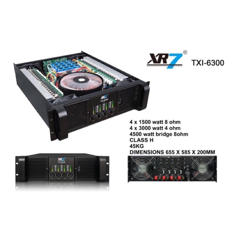 power amplifier XR7 TXI-6300 class H original